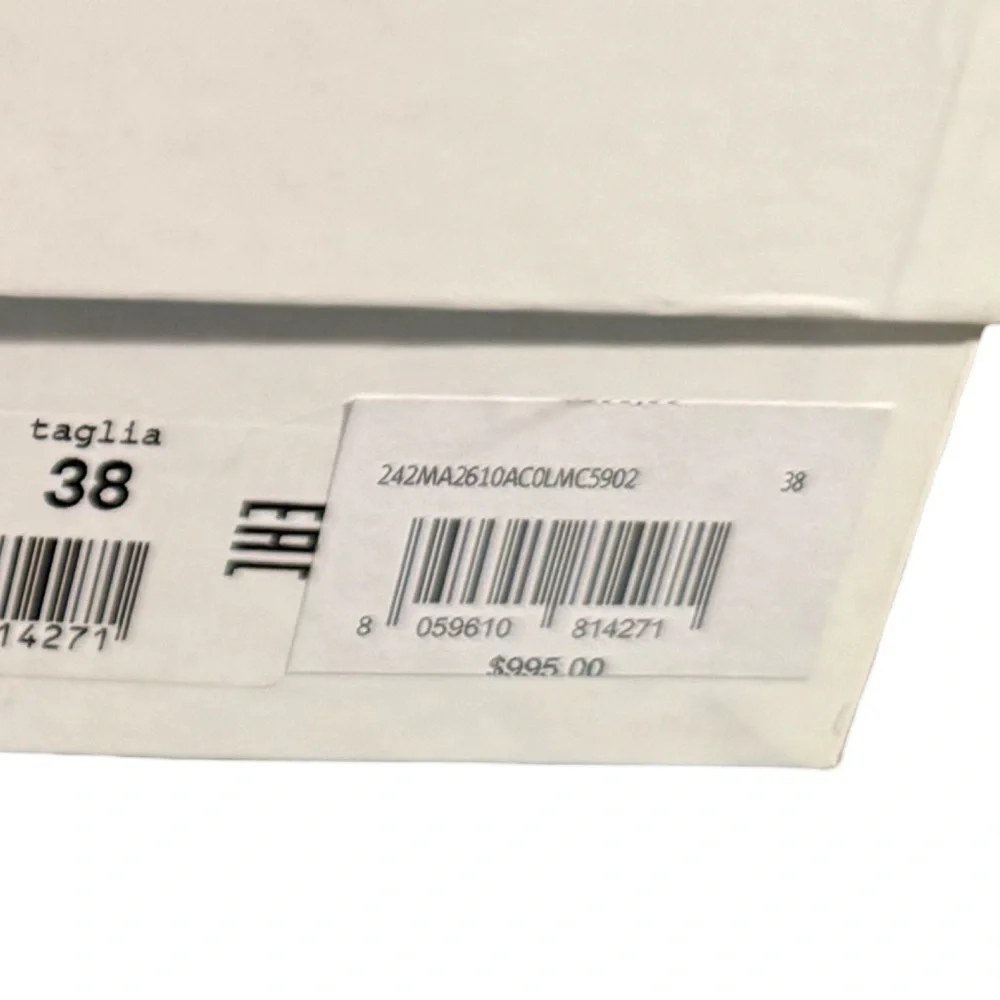 Moschino NWT Sz 38 Vero Cucio Silver Metallic Knee-High Stiletto Boots (SH292) - Picture 14 of 15